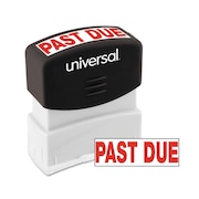 UNIVERSAL Message Stamp, PAST DUE, Pre-Inked One-Color, Red UNV10063
